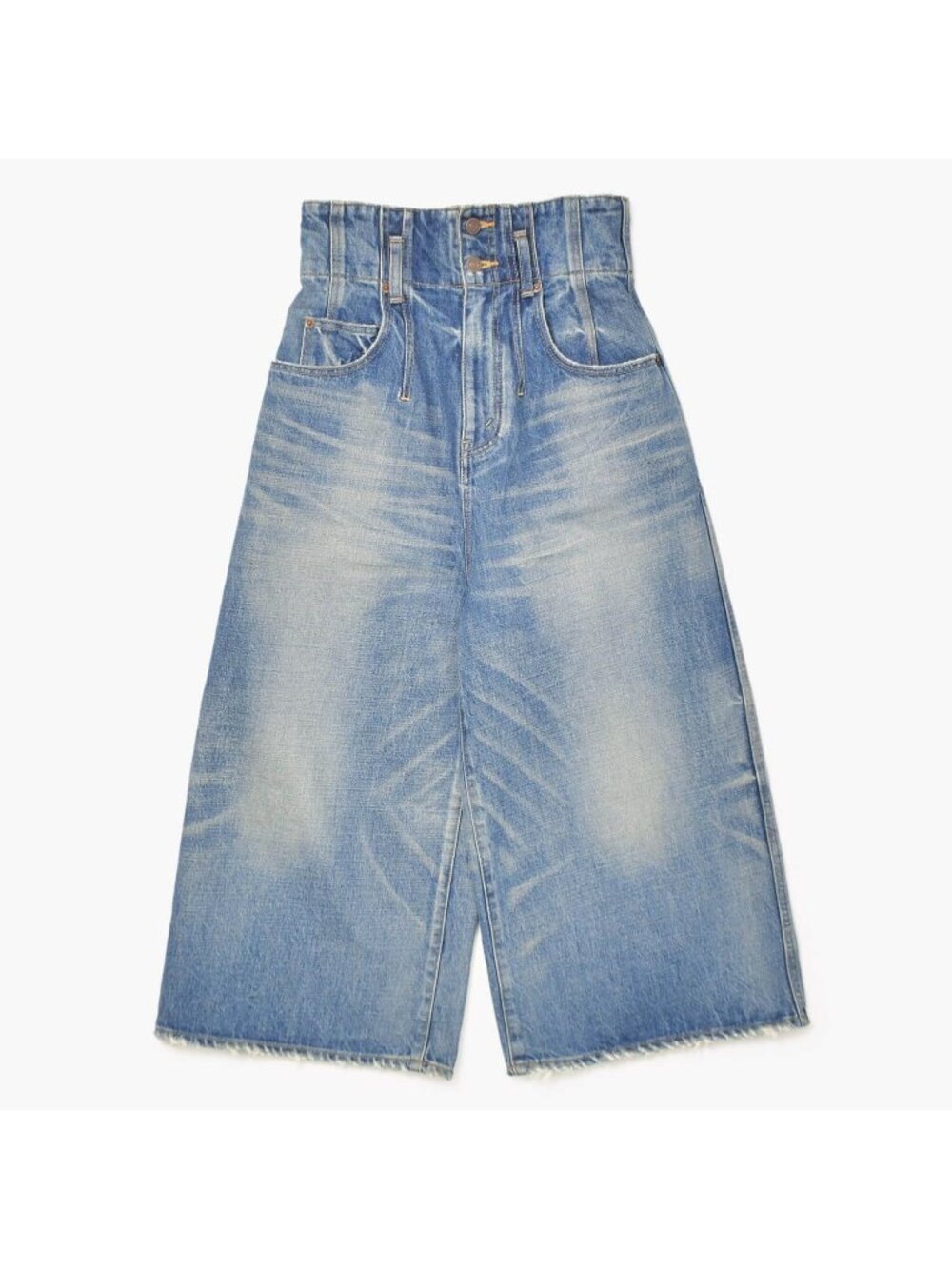 Celine Jumbo High Waist Wide Denim Pants Jeans 25 Indigo Blue